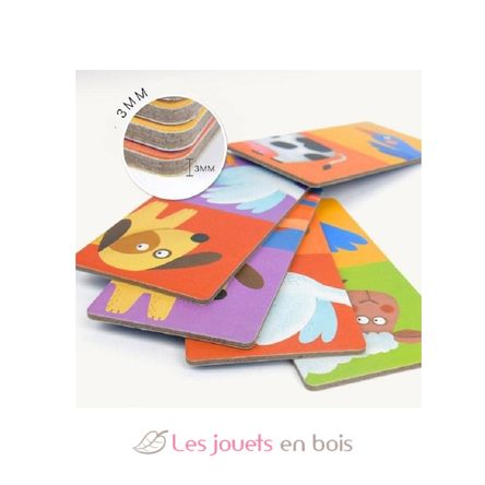 Dominos réversibles animaux MD3044 Mideer 4