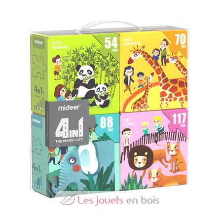 4 puzzles évolutifs Ferme - Vilac 2632 - Puzzle pour enfant dès 2 ans