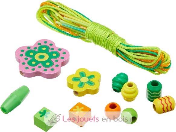 Ensemble de perles en bois Flower Power MD14178 Melissa & Doug 6