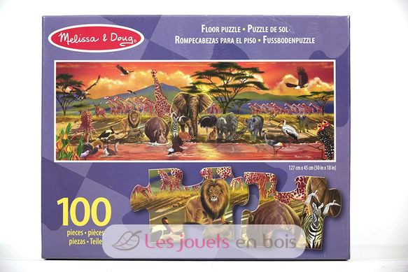 Puzzle géant Safari - 100 pièces M&D12873-4554 Melissa & Doug 3