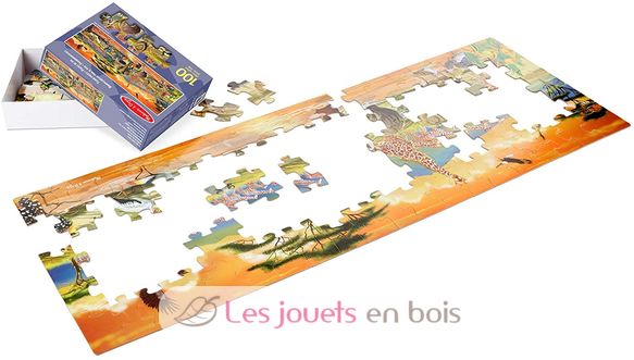 Puzzle géant Safari - 100 pièces M&D12873-4554 Melissa & Doug 2