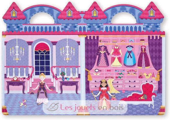 Livret d'autocollants reliefs repositionnables princesses MD-19100 Melissa & Doug 2