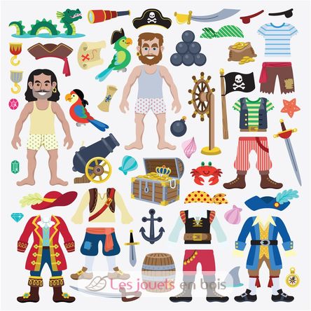 Livret d'autocollants reliefs repositionnables pirates MD-19102 Melissa & Doug 3