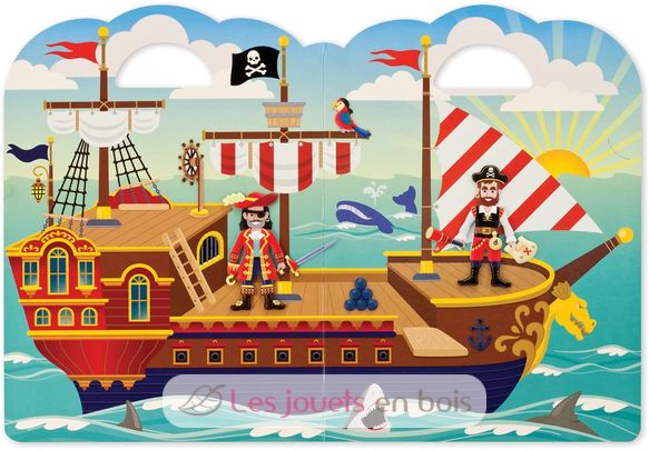 Livret d'autocollants reliefs repositionnables pirates MD-19102 Melissa & Doug 2