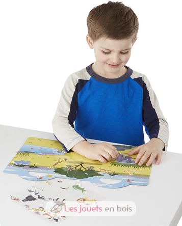 Livret d'autocollants reliefs repositionnables jungle MD-19106 Melissa & Doug 5