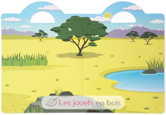 Livret d'autocollants reliefs repositionnables jungle MD-19106 Melissa & Doug 3