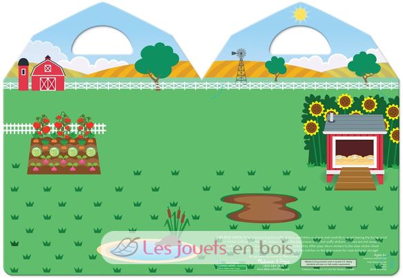 Livret d'autocollants reliefs repositionnables ferme MD-19408 Melissa & Doug 3