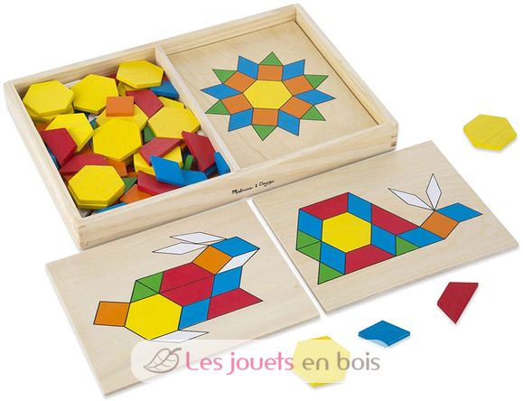 Blocs et planches de motifs d'apprentissages MD-10029 Melissa & Doug 1