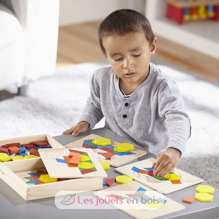 Blocs et planches de motifs d'apprentissages MD-10029 Melissa & Doug 2