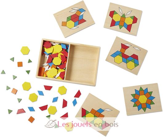 Blocs et planches de motifs d'apprentissages MD-10029 Melissa & Doug 3