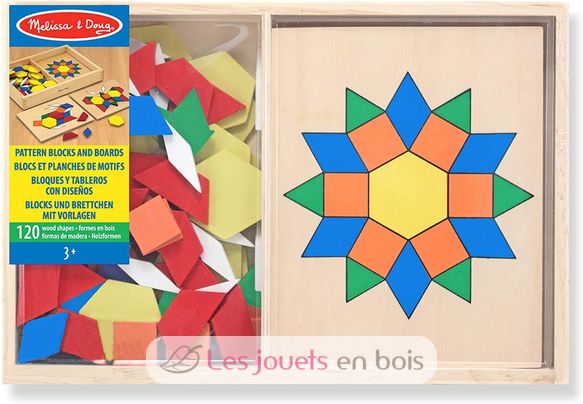 Blocs et planches de motifs d'apprentissages MD-10029 Melissa & Doug 5