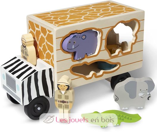 Camion de sauvetage d'animaux safari MD-15180 Melissa & Doug 1