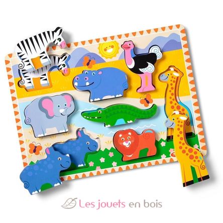 Chunky puzzle Animaux de Safari MD03722 Melissa & Doug 1