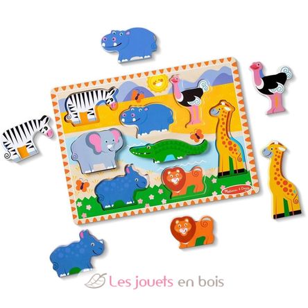 Chunky puzzle Animaux de Safari MD03722 Melissa & Doug 3