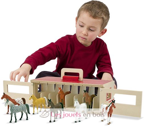 Grands Box à chevaux transportables MD-13744 Melissa & Doug 2