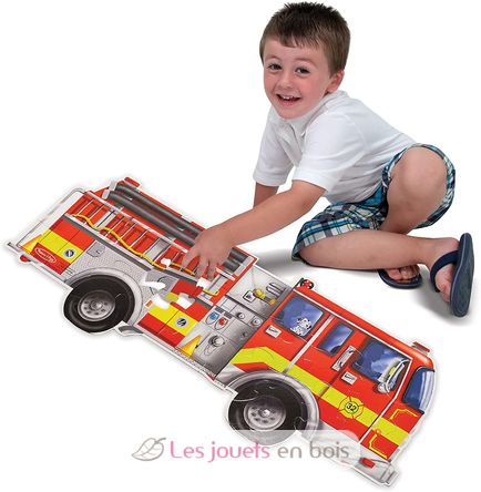 Puzzle géant camion de pompiers MD-10436 Melissa & Doug 2