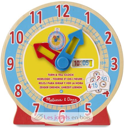 Horloge tourne et dis l'heure MD-14284 Melissa & Doug 4