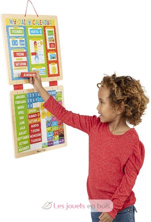 Mon calendrier journalier magnétique en anglais MD-19253 Melissa & Doug 8