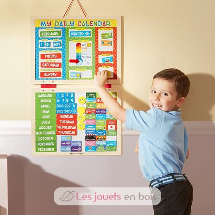 Mon calendrier journalier magnétique en anglais MD-19253 Melissa & Doug 3