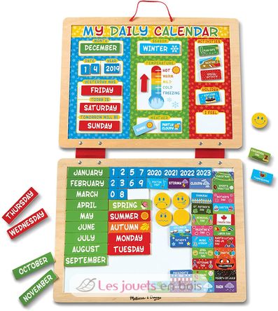 Mon calendrier journalier magnétique en anglais MD-19253 Melissa & Doug 2