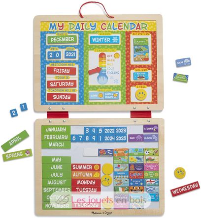 Mon calendrier journalier magnétique en anglais MD-19253 Melissa & Doug 4