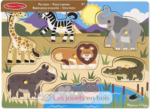 Puzzle formes savane 7 pièces MD-19054 Melissa & Doug 5