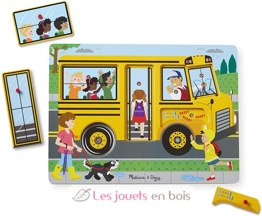 Puzzle sonore - Bus scolaire MD-10739 Melissa & Doug 1