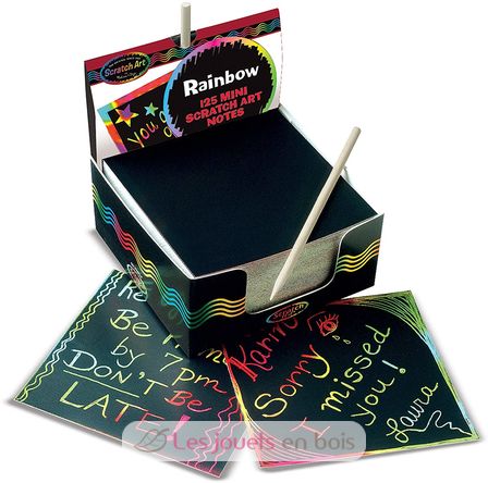 Boîte de mini-notes arc-en-ciel Scratch Art® MD-15945 Melissa & Doug 1