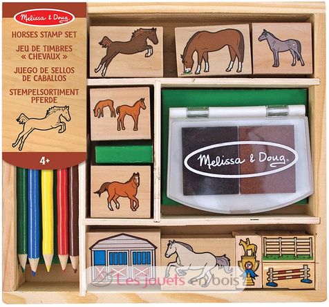 Tampons encreurs Chevaux M&D12410-3936 Melissa & Doug 1