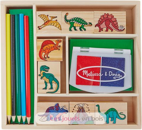 Tampons encreurs Dinosaures M&D11633-3938 Melissa & Doug 1