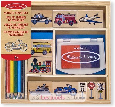 Tampons encreurs Véhicules M&D12409-3937 Melissa & Doug 1