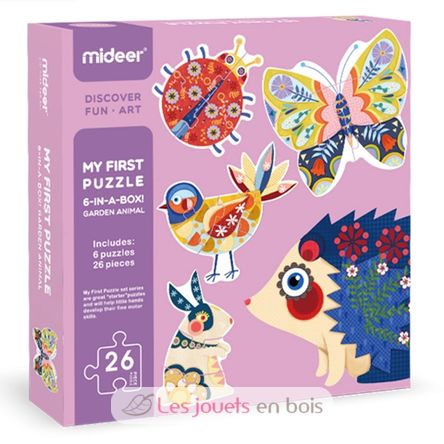 Mon 1er puzzle animaux du jardin MD3069 Mideer 1