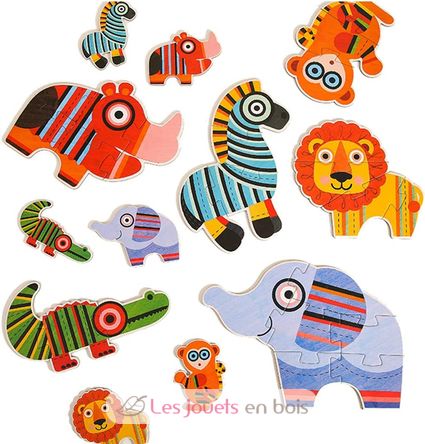 Mon 1er puzzle animaux de la jungle MD0078 Mideer 3