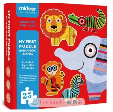 Mon 1er puzzle animaux de la jungle MD0078 Mideer 1