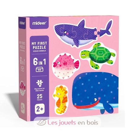 Mon 1er puzzle animaux de l'océan MD3190 Mideer 1