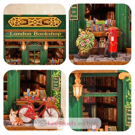 Mini Book Nook Librairie londonienne CT110 Cartartem 6