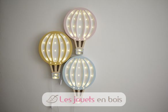 Lampe Veilleuse Montgolfière rose poudré LL027-335 Little Lights 4