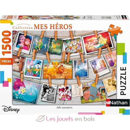 Puzzle Jolis souvenirs Disney 1500 pcs N877980 Nathan 1