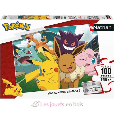 Puzzle Pikachu et les Pokémon 100 pcs N867745 Nathan 1