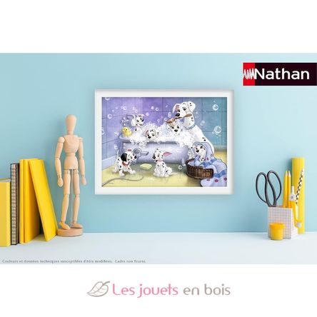 Puzzle Tous au bain 101 Dalmatiens 60 pcs N866120 Nathan 3
