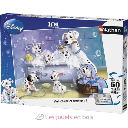 Puzzle Tous au bain 101 Dalmatiens 60 pcs N866120 Nathan 1