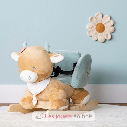 Vache à bascule en bois cheap