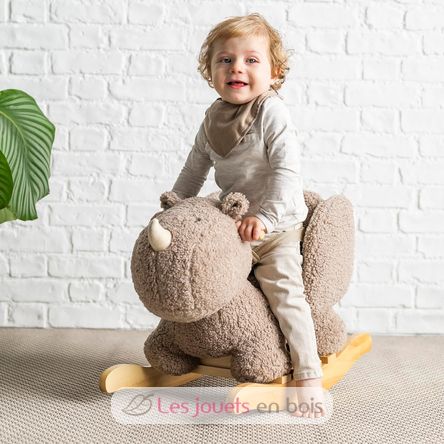 Bascule Teddy le rhinocéros taupe NA544023 Nattou 3