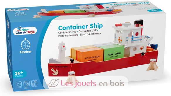 Bateau-container avec 4 containers NCT-10900 New Classic Toys 6