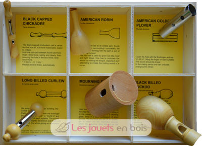 Coffret 12 Appeaux (dans un coffret en bois)