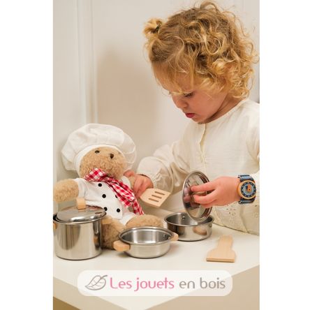 Ours en peluche Morris le chef cuisinier EG130624 Egmont Toys 7