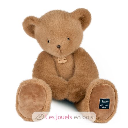 Ours en peluche praline cacahuète 60 cm HO3389 Histoire d'Ours 1