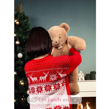 Ours en peluche praline cacahuète 80 cm HO3393 Histoire d'Ours 4