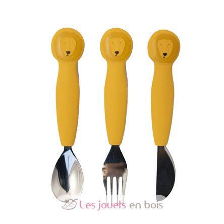 Couverts 3 pièces en silicone Mr Lion TX-96-432 Trixie 1