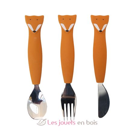 Couverts 3 pièces en silicone Mr Fox TX-96-448 Trixie 1